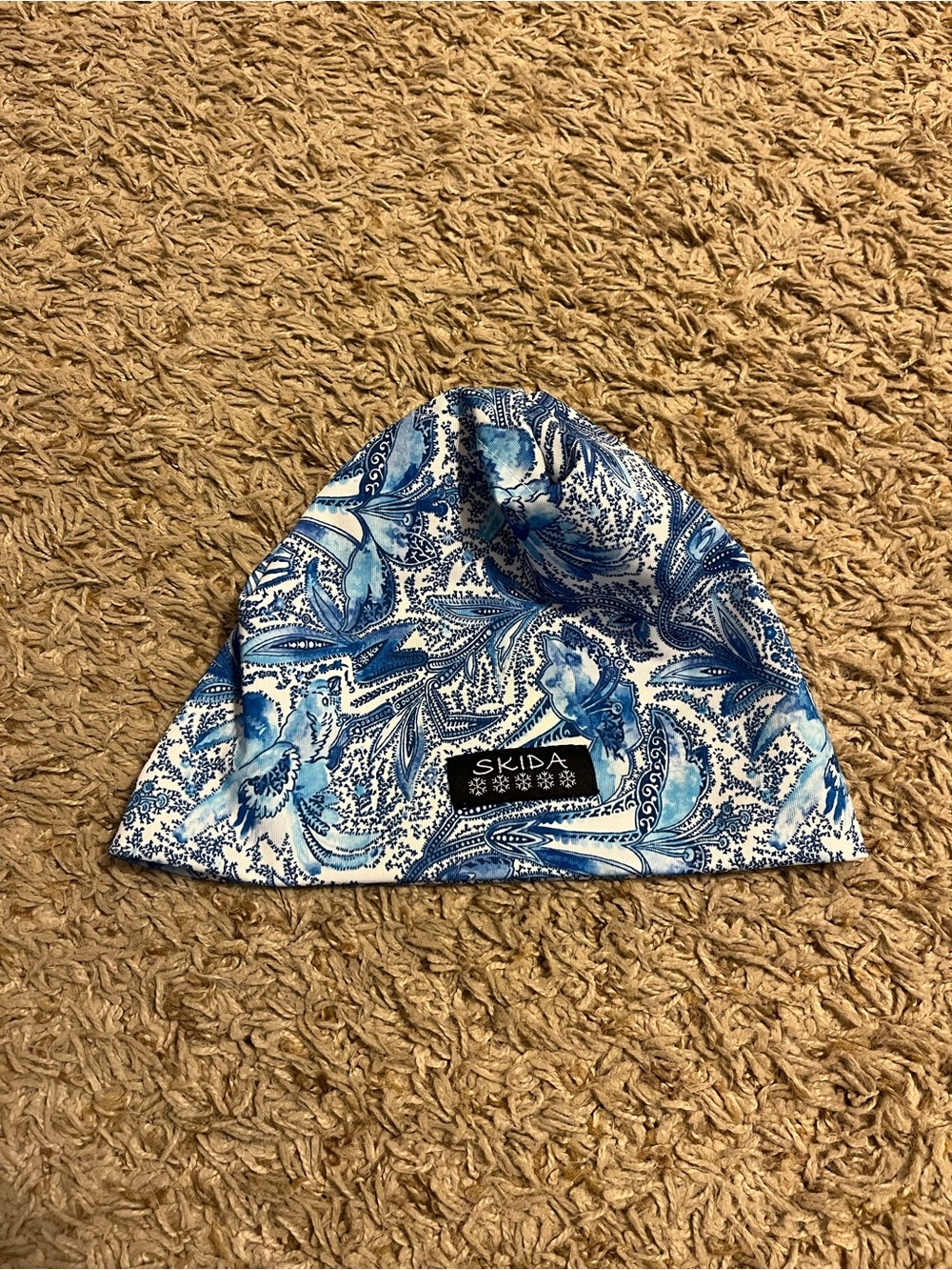 Skida Blue Floral Beanie